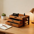 Solid wood desk organizer